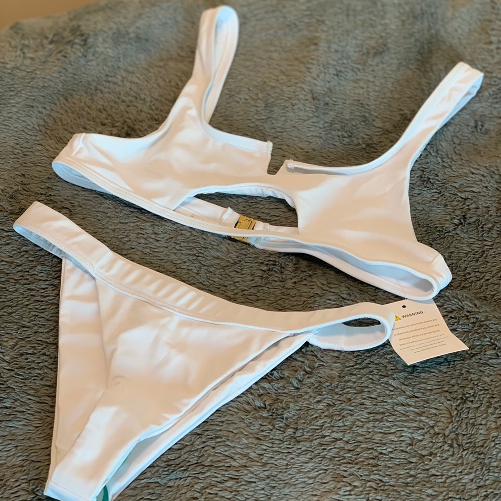 White Peekaboo Bikini
